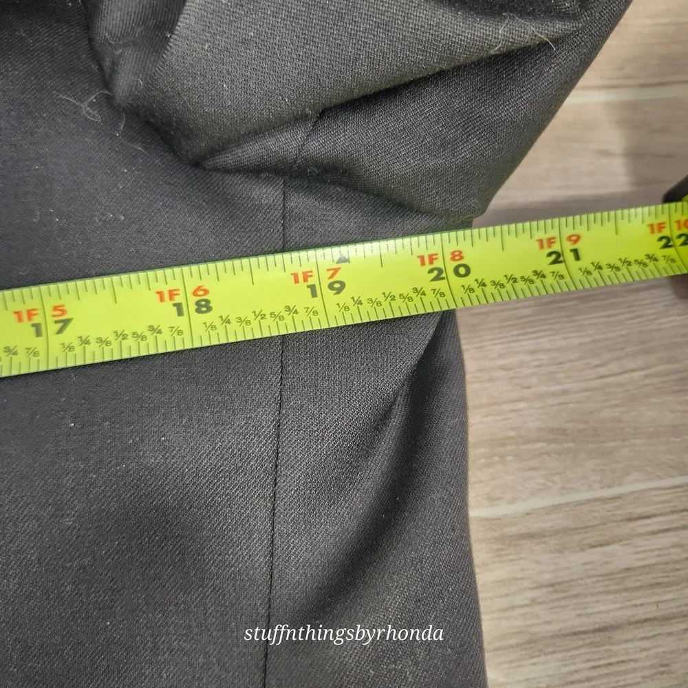 EXPRESS Black 2-Button Double Vented Wool Poly Blend 38R Blazer‎ Jacket